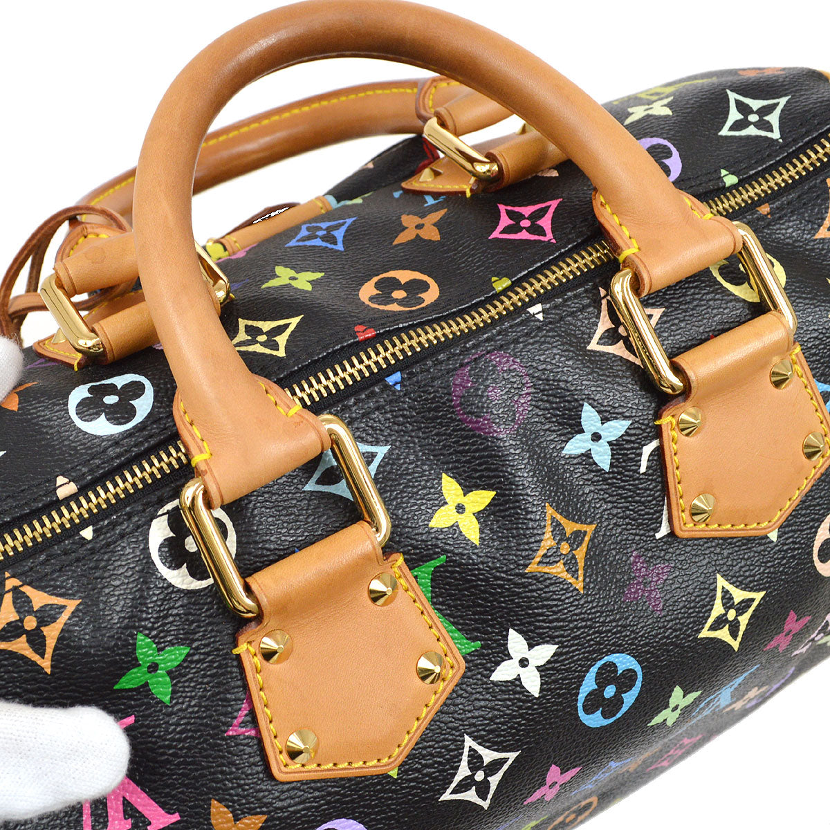 LOUIS VUITTON SPEEDY 30 HANDBAG MONOGRAM MULTICOLOR