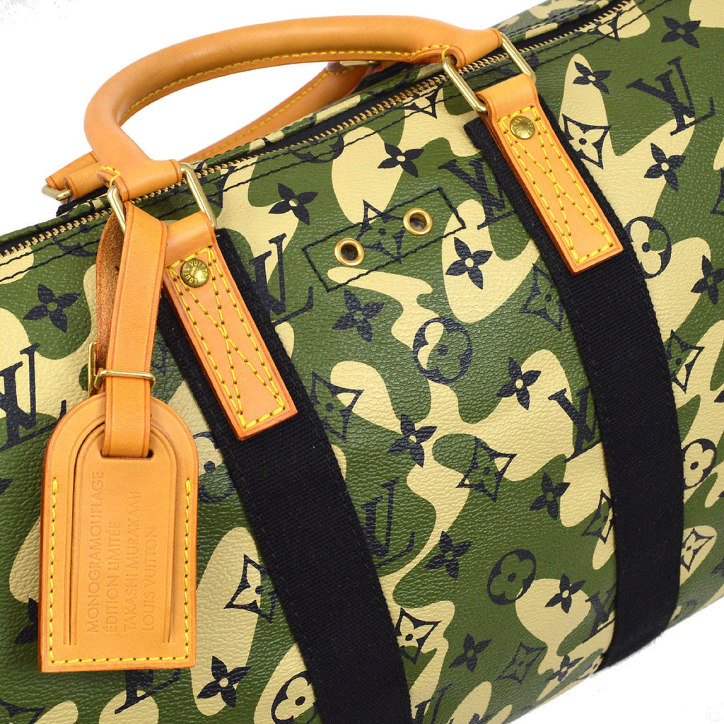 LOUIS VUITTON SPEEDY 35 HANDBAG GREEN MONOGRAMOUFLAGE