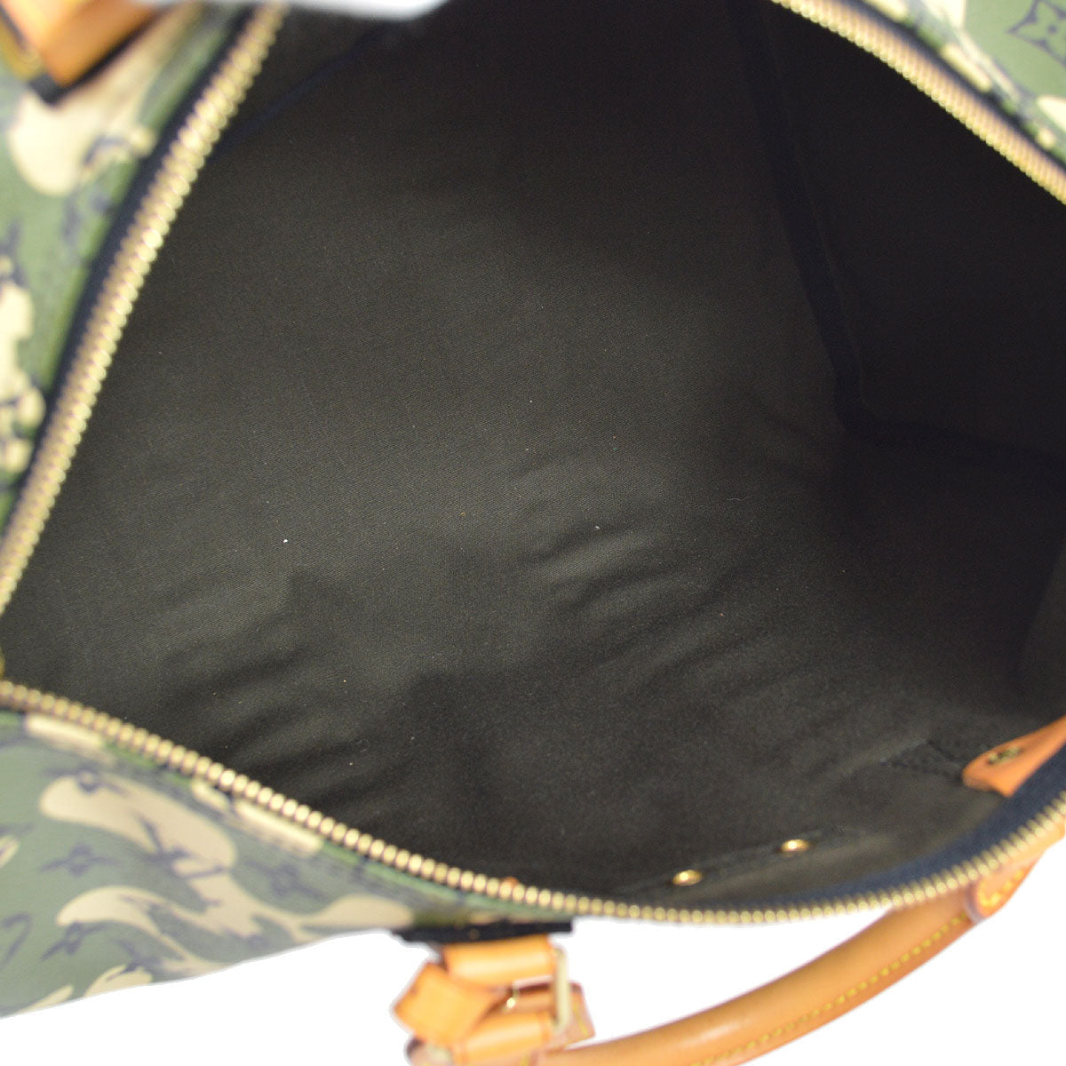 LOUIS VUITTON SPEEDY 35 HANDBAG GREEN MONOGRAMOUFLAGE