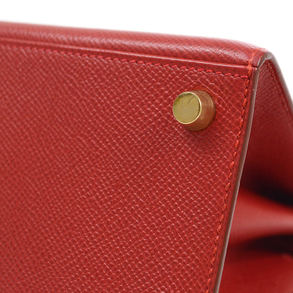 HERMES * 1999 KELLY 20 SELLIER Rouge Vif Courchevel
