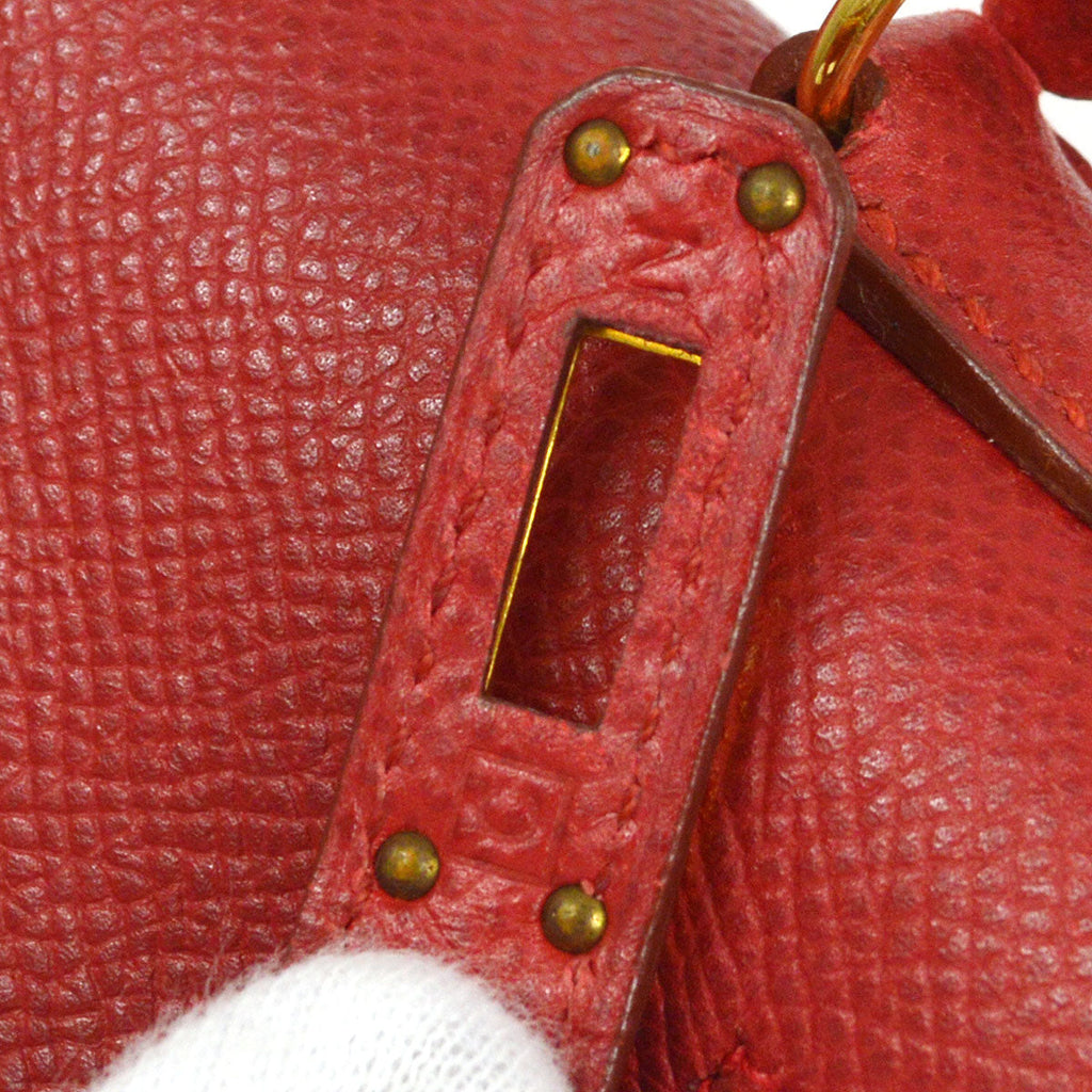 HERMES * 1999 KELLY 20 SELLIER Rouge Vif Courchevel