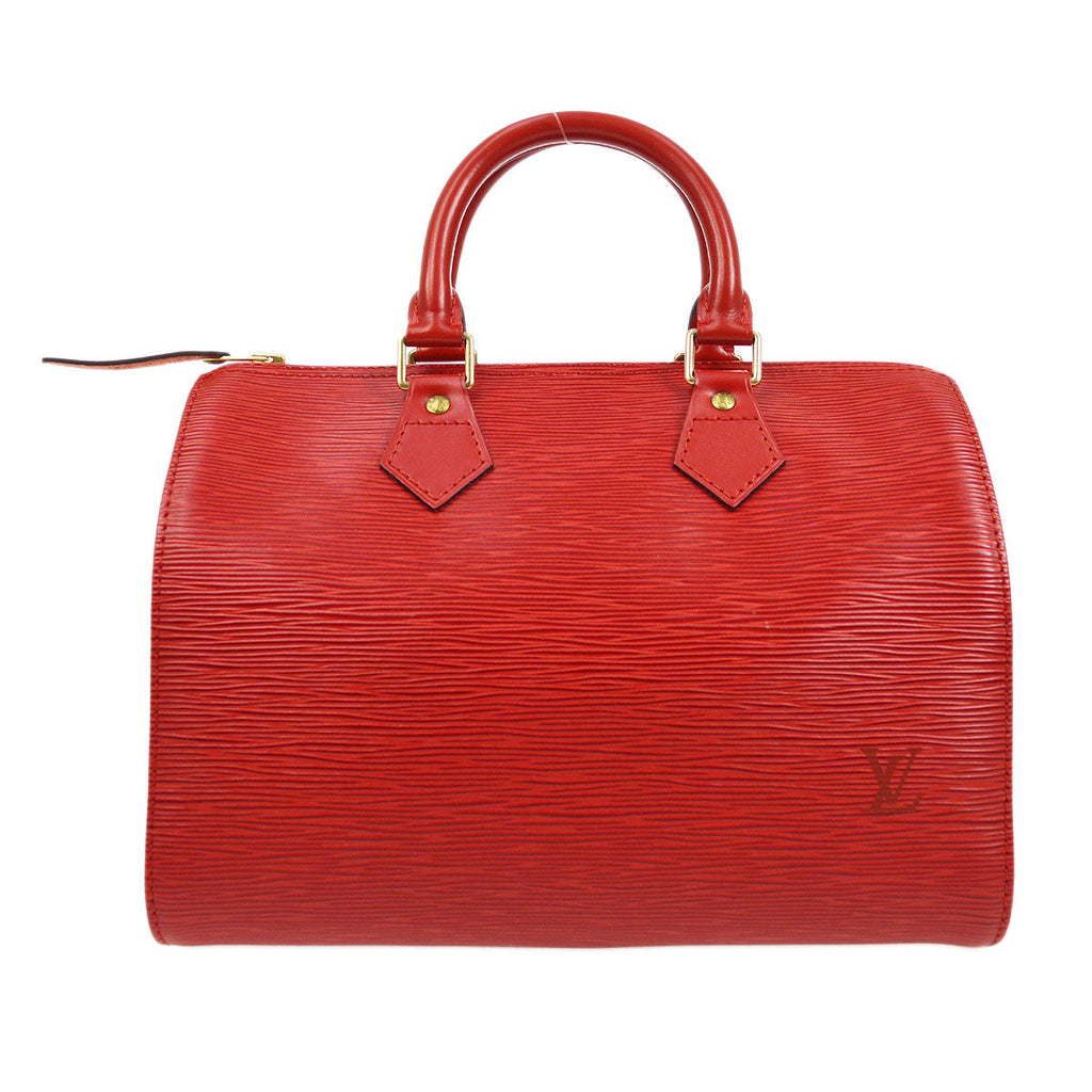 LOUIS VUITTON SPEEDY 25 HANDBAG RED EPI