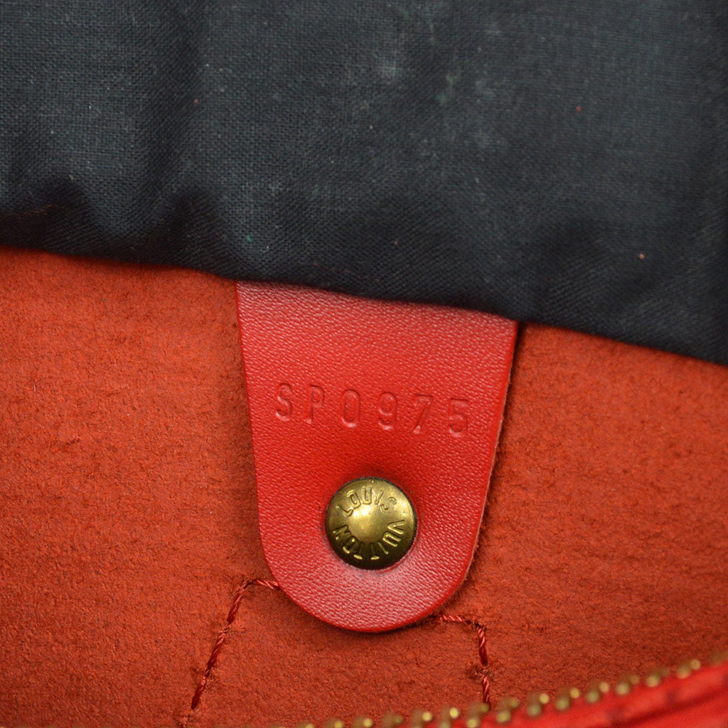 LOUIS VUITTON SPEEDY 25 HANDBAG RED EPI