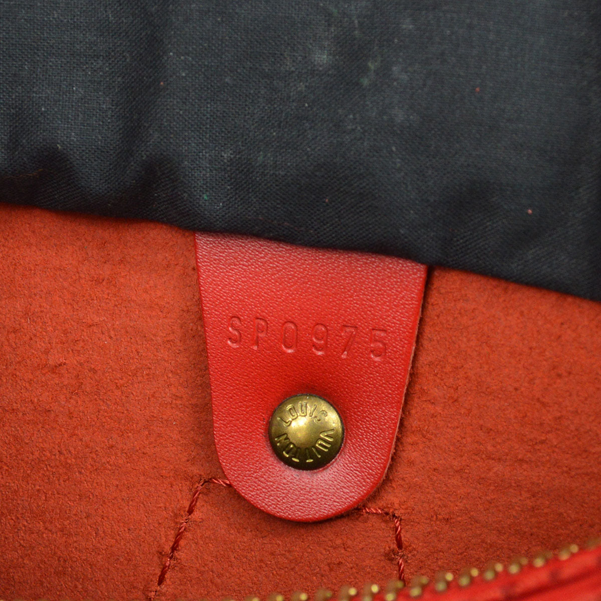 LOUIS VUITTON SPEEDY 25 HANDBAG RED EPI