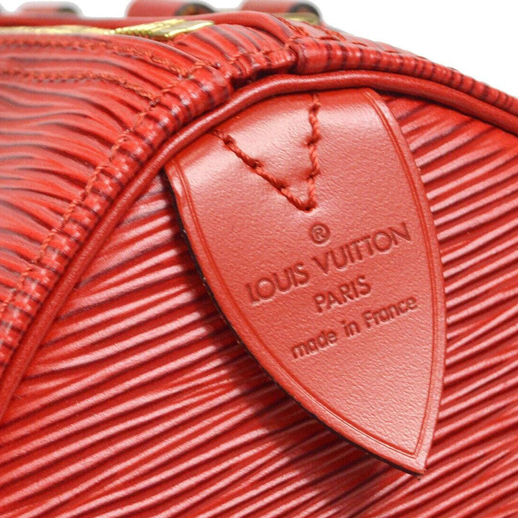 LOUIS VUITTON SPEEDY 25 HANDBAG RED EPI