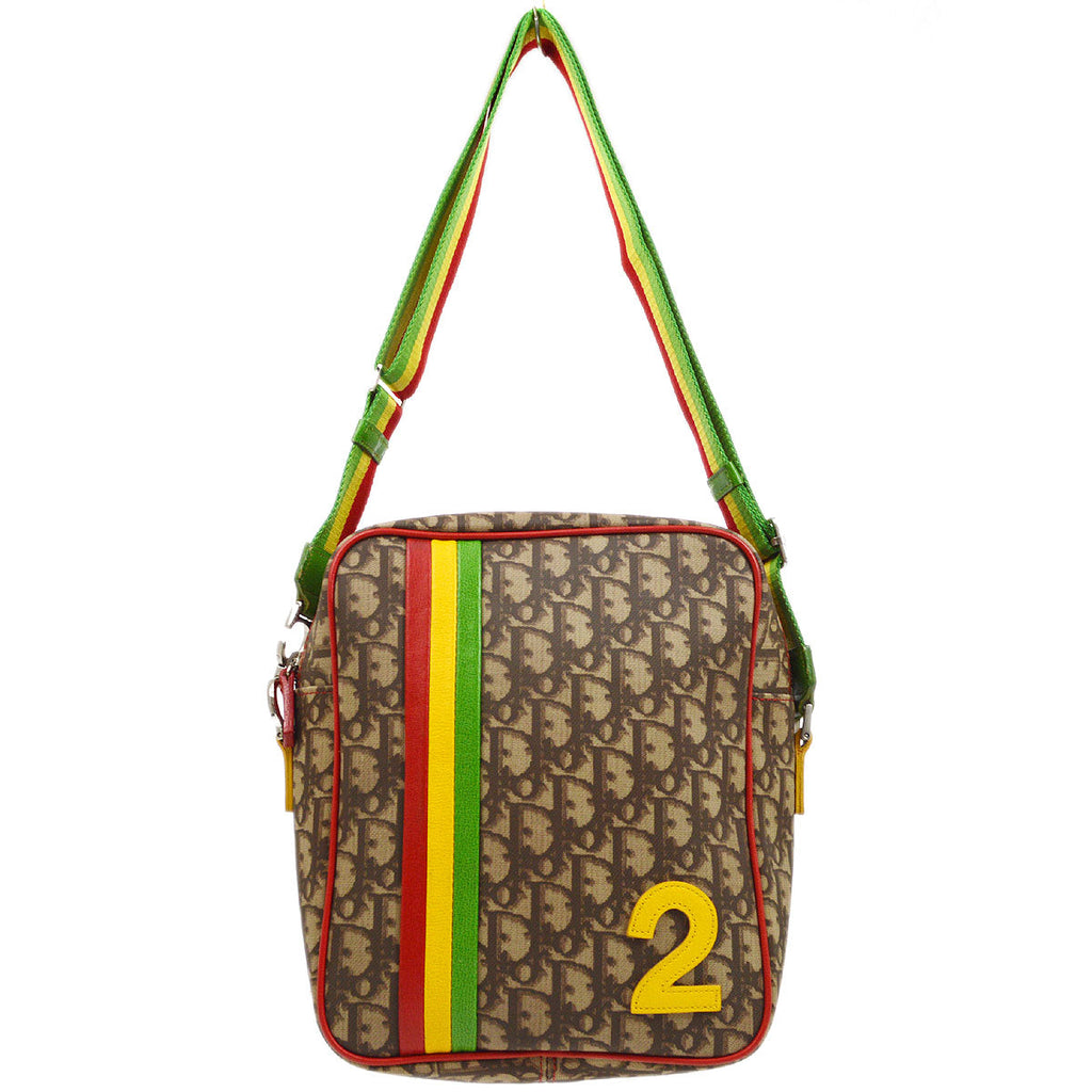 Christian Dior 2001 Rasta Trotter Shoulder Bag