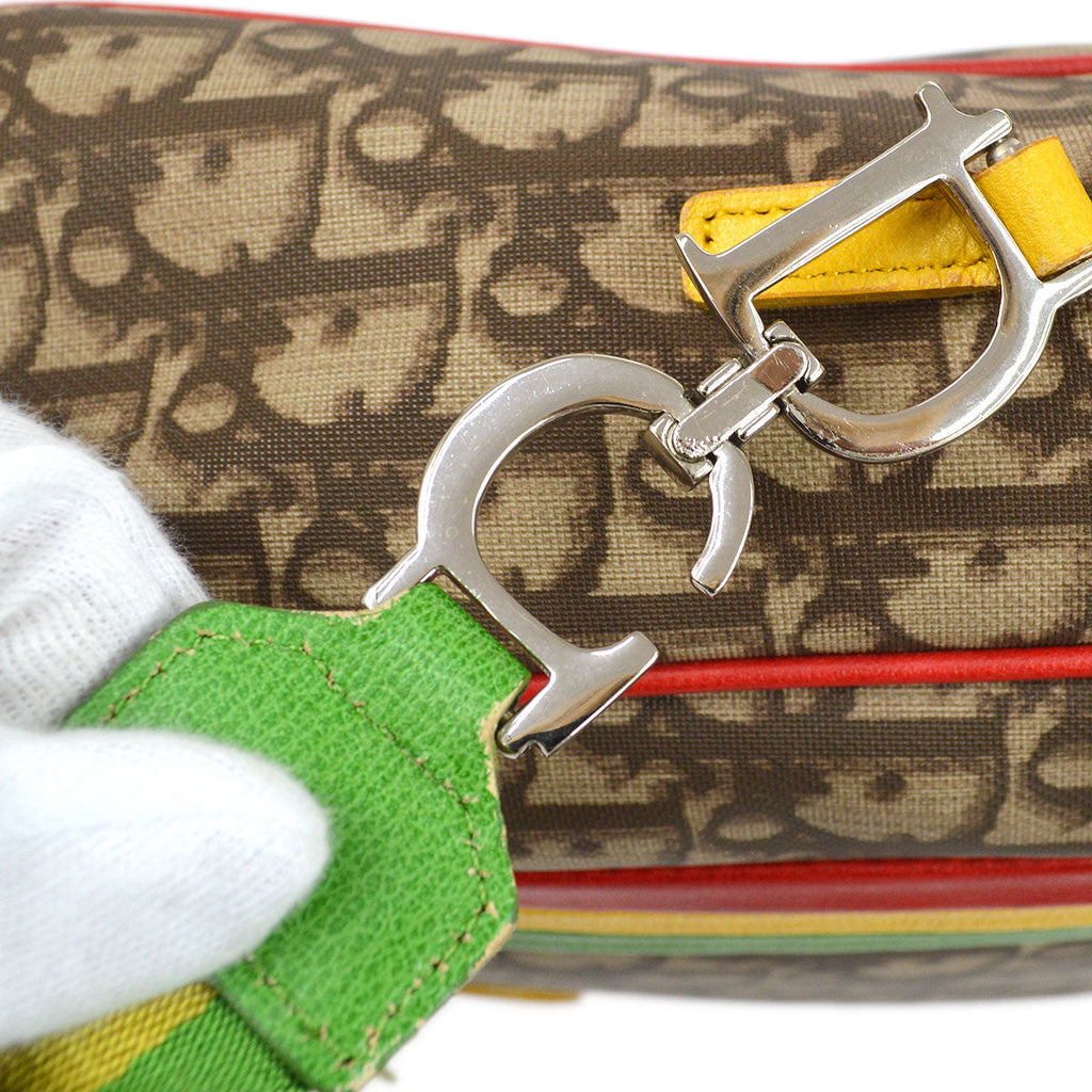 Christian Dior 2001 Rasta Trotter Shoulder Bag