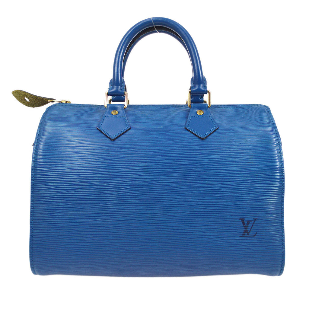 LOUIS VUITTON SPEEDY 25 HANDBAG TOLEDO BLUE EPI