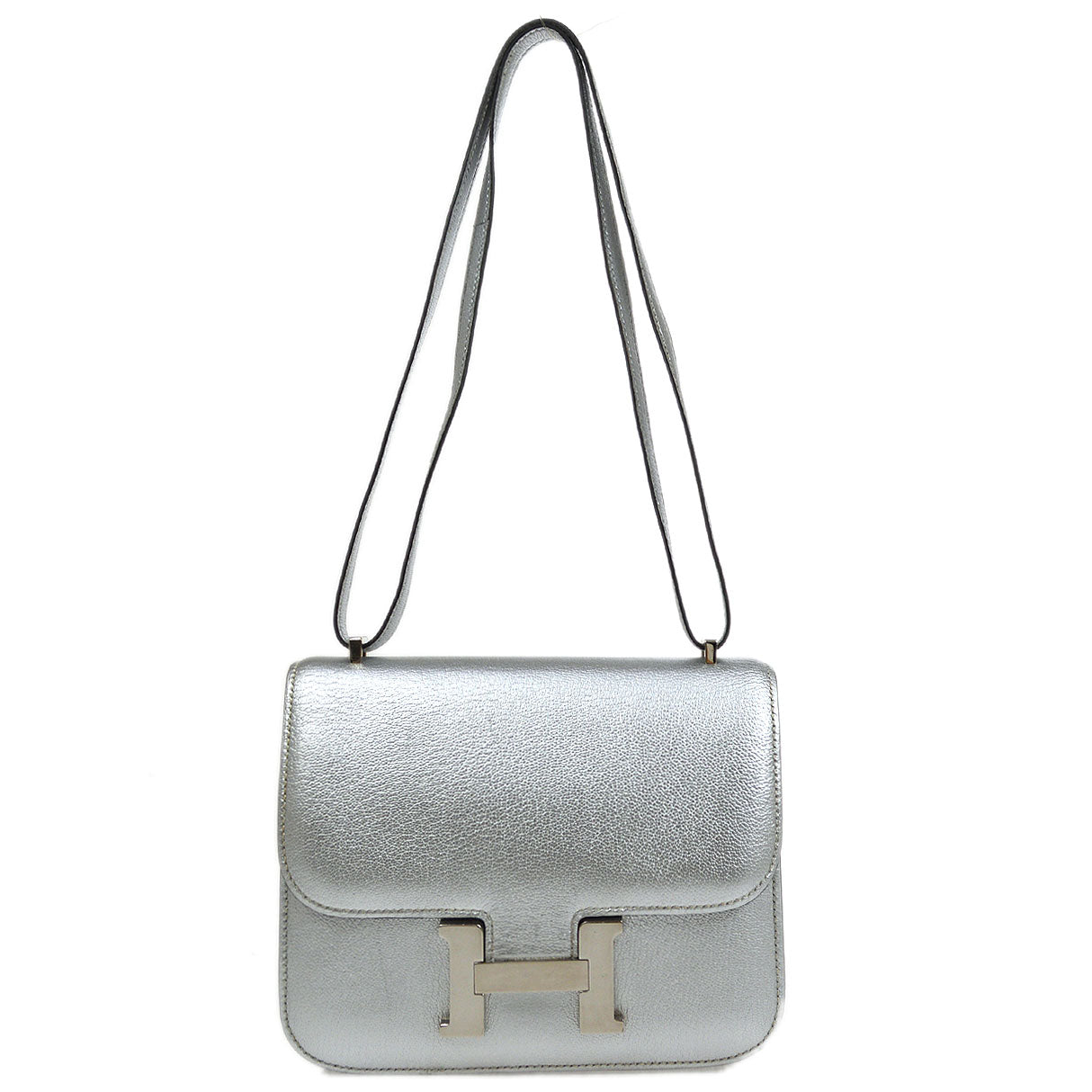 HERMES 2004 CONSTANCE 18 Silver Chevre