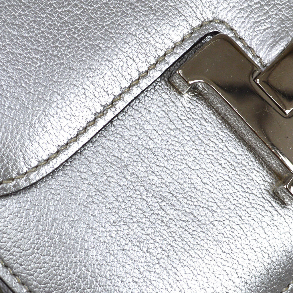 HERMES 2004 CONSTANCE 18 Silver Chevre