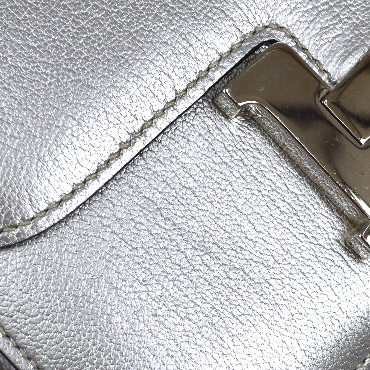 HERMES 2004 CONSTANCE 18 Silver Chevre