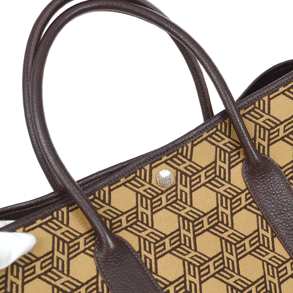 HERMES 2007 GARDEN PARTY 36 Toile So H Buffalo Brown