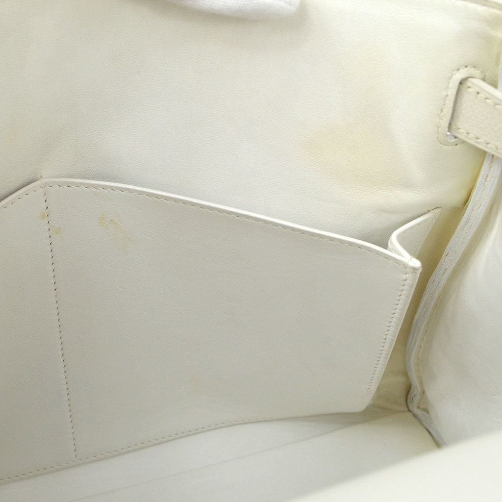 HERMES 1997 KELLY 32 RETOURNE White Veau Graine