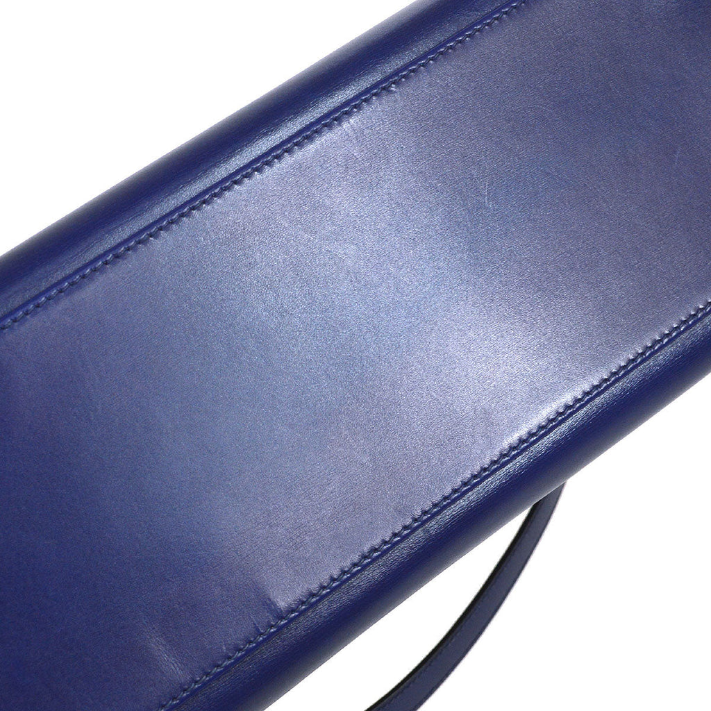 HERMES 1993 KELLY 32 RETOURNE Blue Box Calf