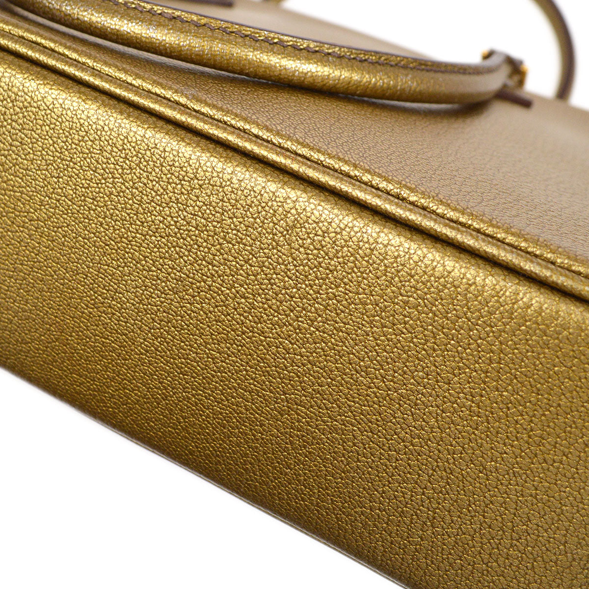HERMES 2005 PLUME HERRAND 28 Gold Chevre
