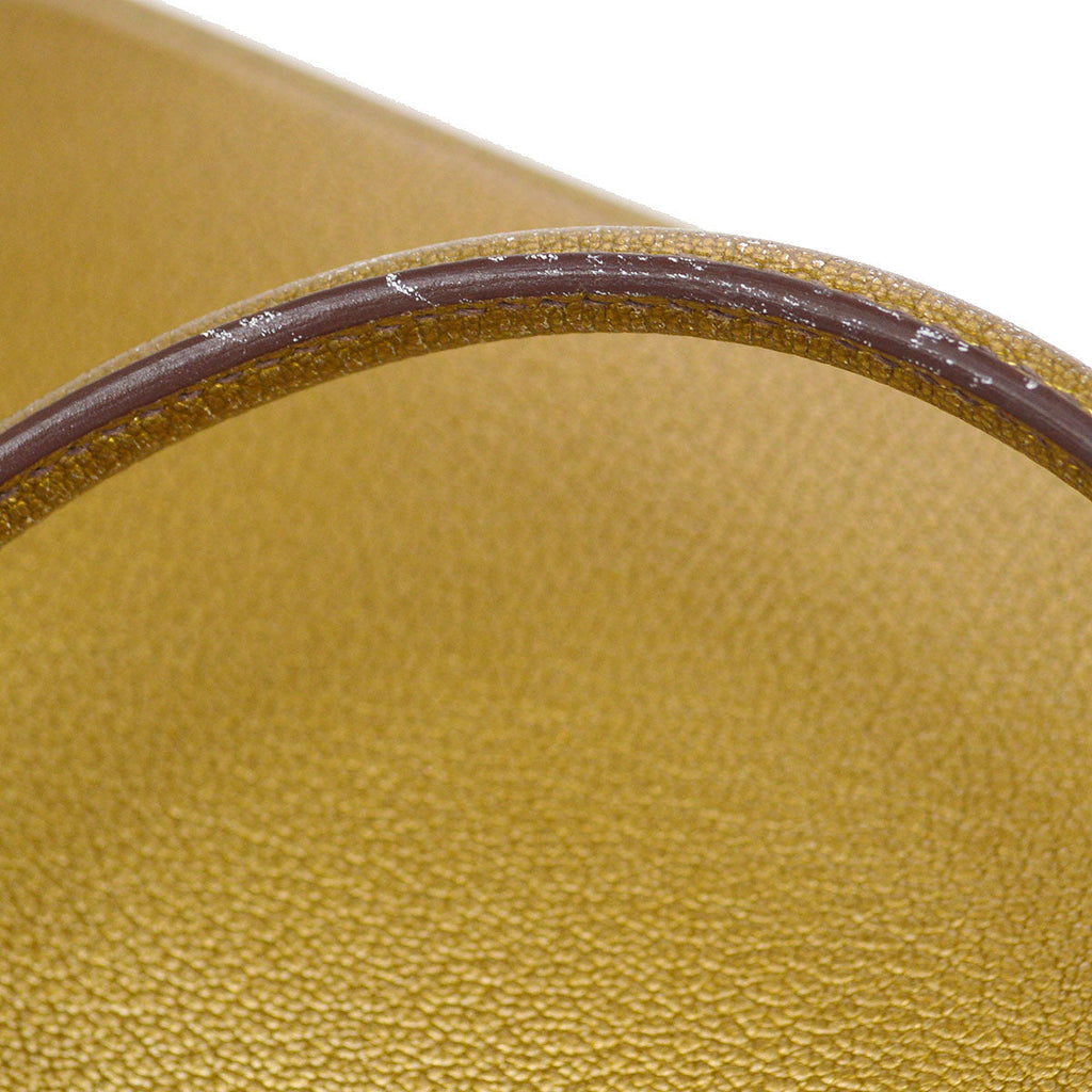 HERMES 2005 PLUME HERRAND 28 Gold Chevre