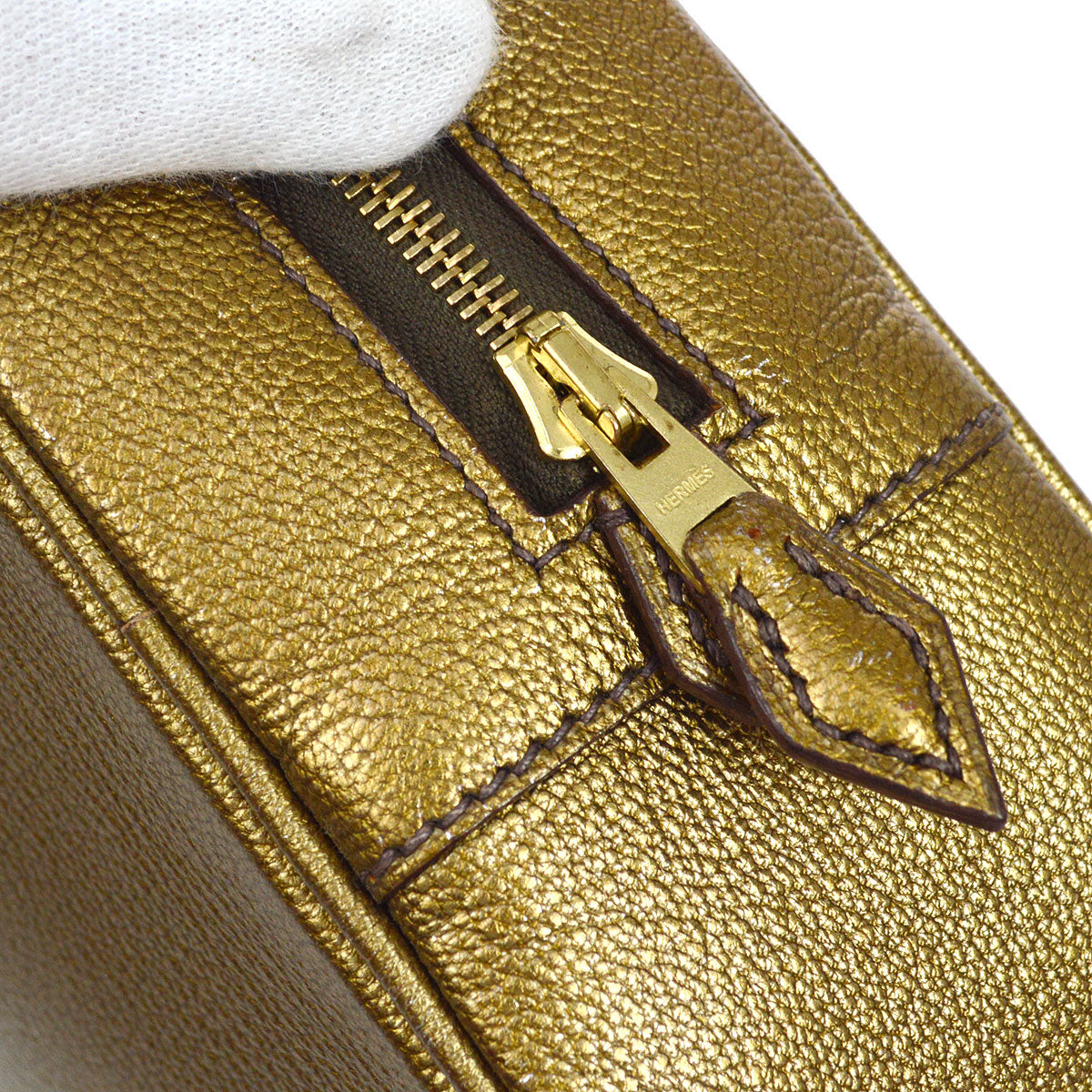 HERMES 2005 PLUME HERRAND 28 Gold Chevre