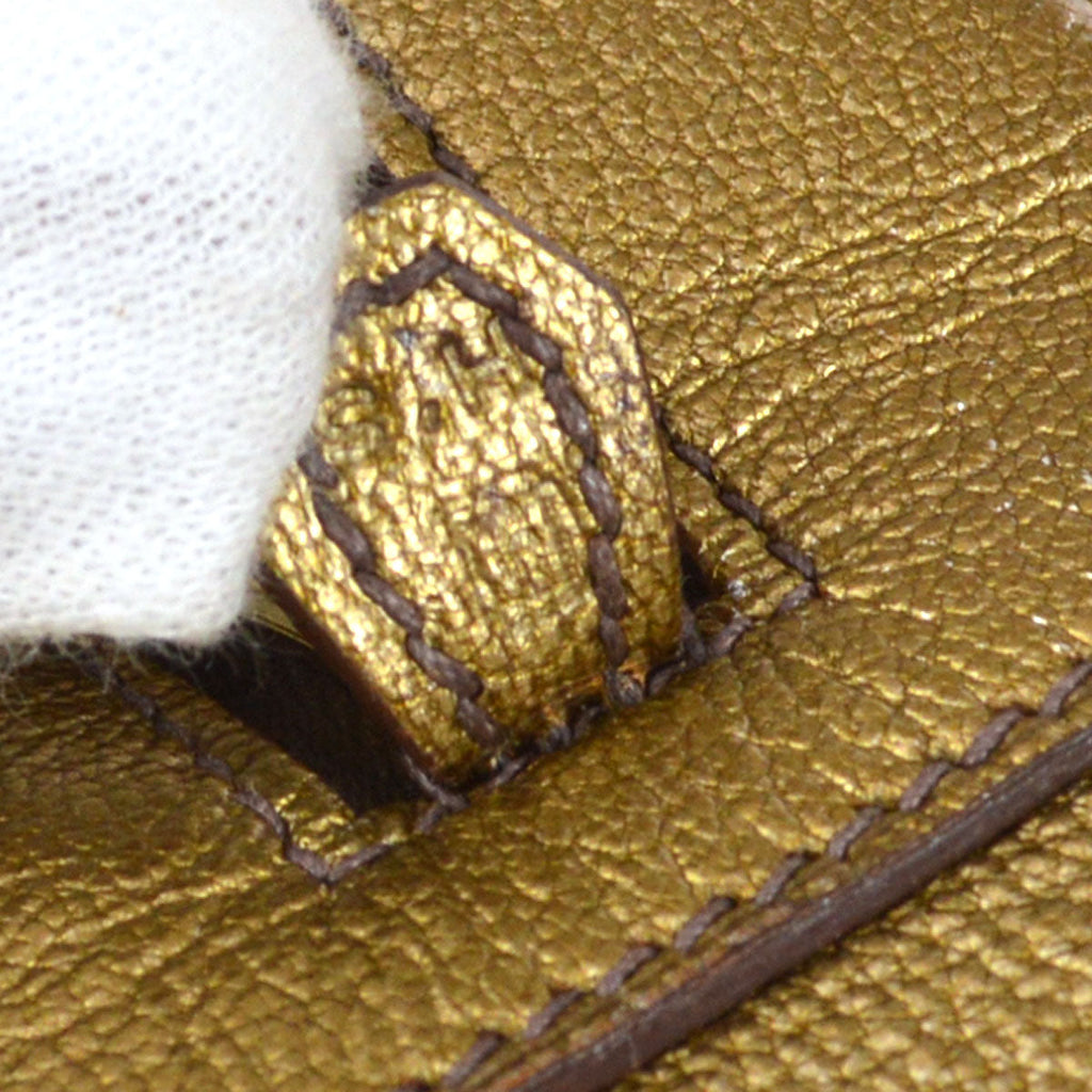 HERMES 2005 PLUME HERRAND 28 Gold Chevre