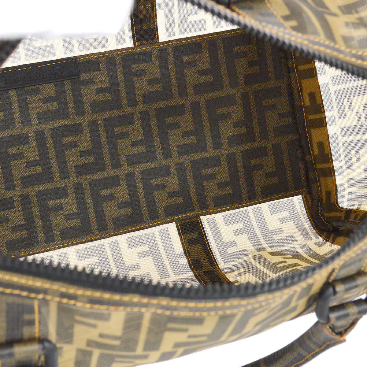 FENDI Zucca Boston 40