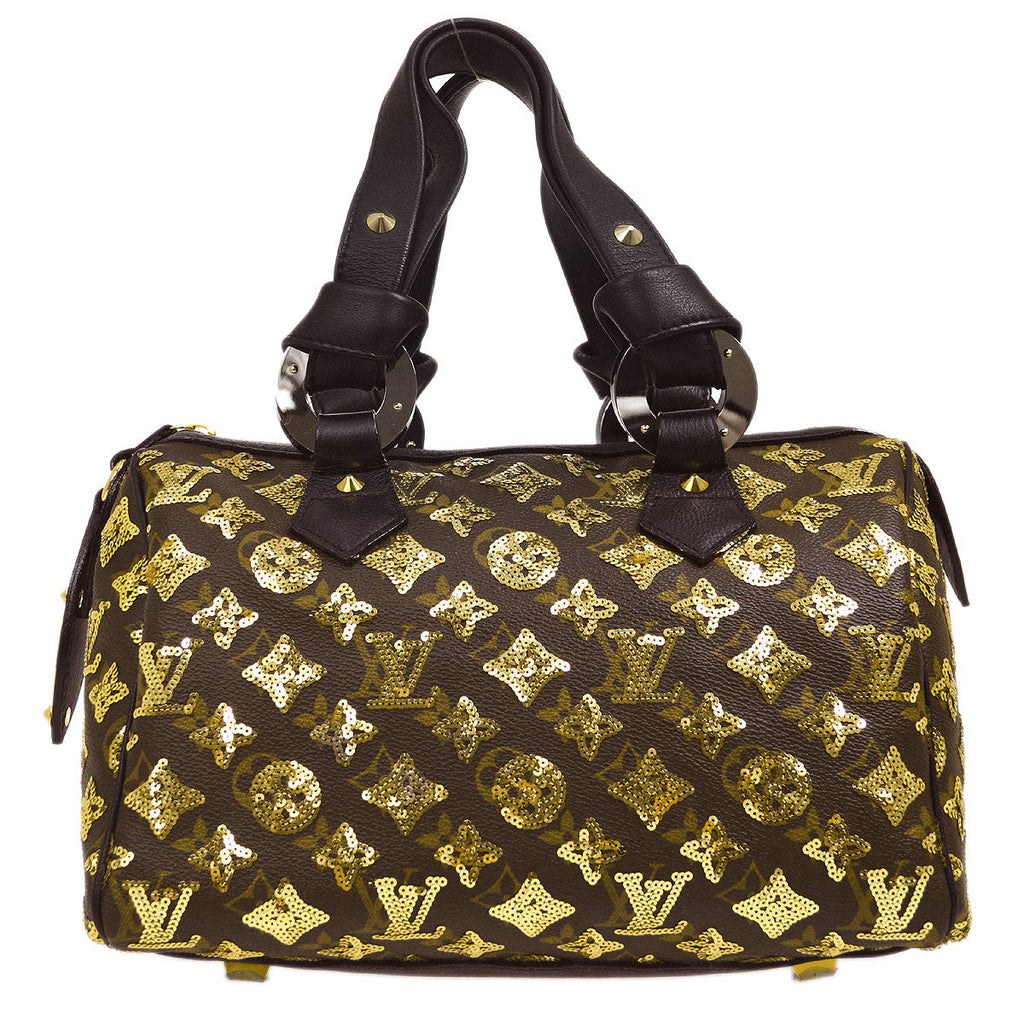 LOUIS VUITTON SPEEDY HANDBAG MONOGRAM ECLIPSE BLACK