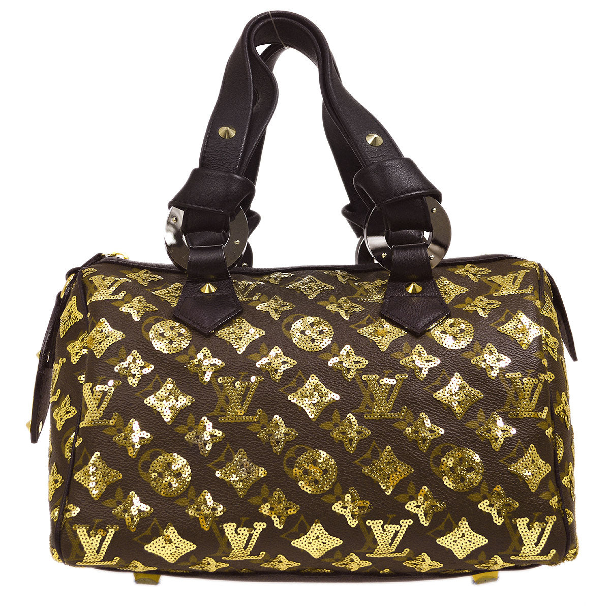 LOUIS VUITTON SPEEDY HANDBAG MONOGRAM ECLIPSE BLACK