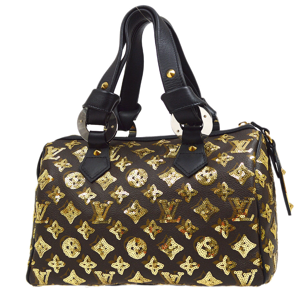 LOUIS VUITTON SPEEDY HANDBAG MONOGRAM ECLIPSE BLACK