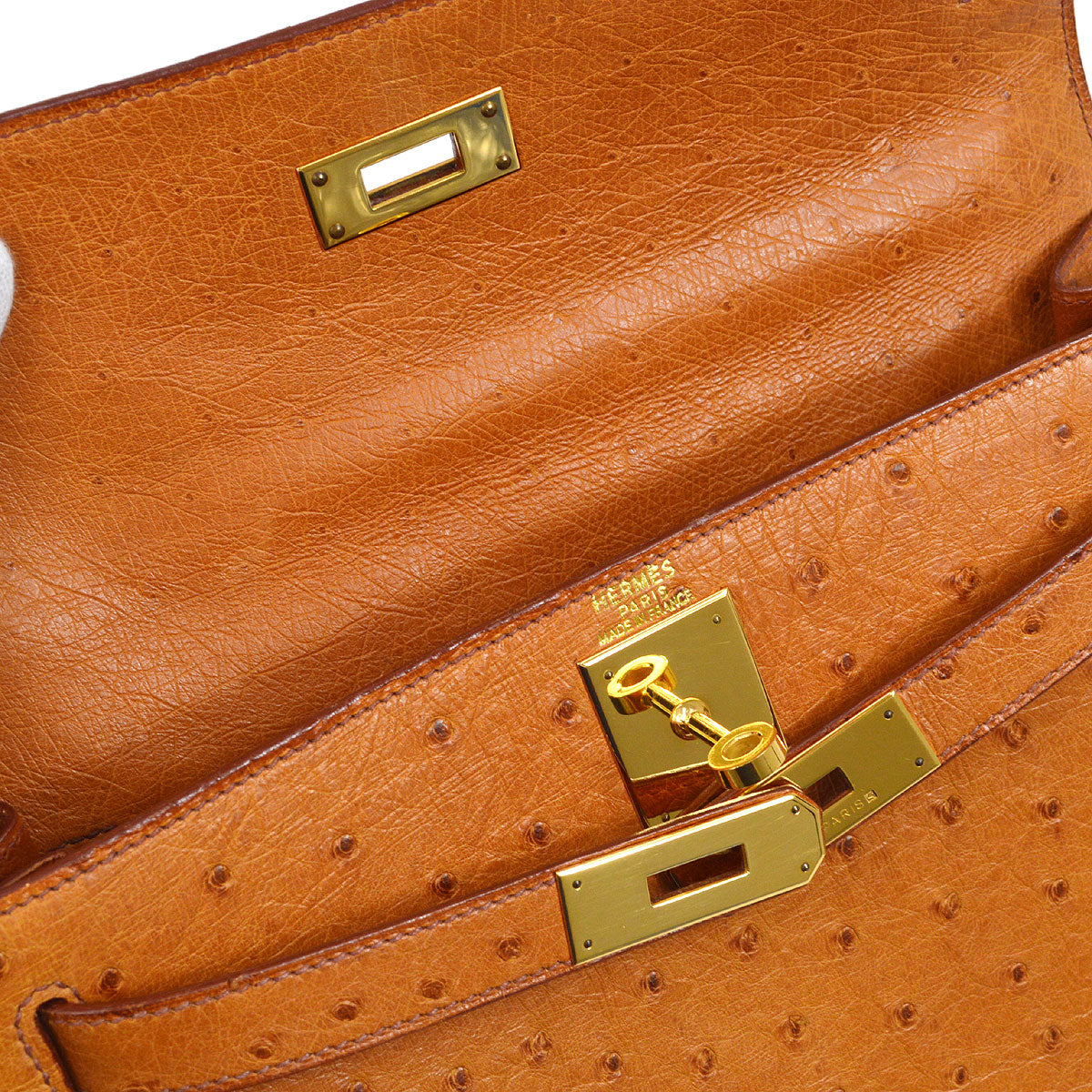 HERMES * 1999 KELLY 28 SELLIER Chestnut