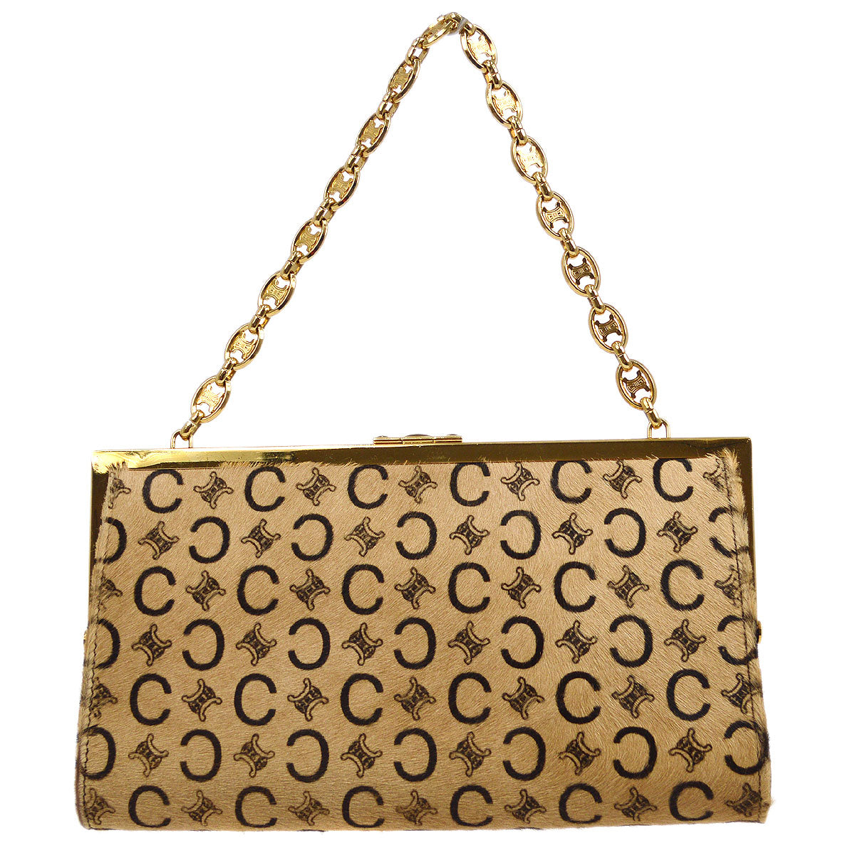 CELINE MC00/2 C Macadam Handbag Pony Hair