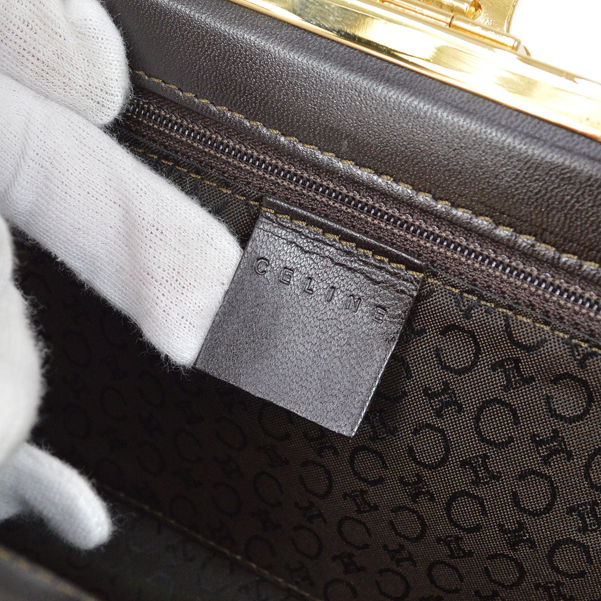 CELINE MC00/2 C Macadam Handbag Pony Hair