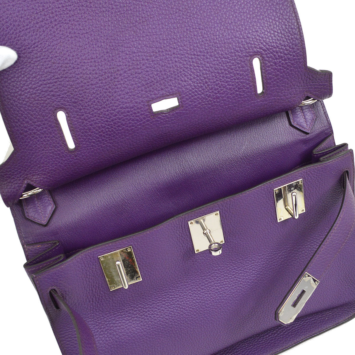 HERMES 2013 JYPSIERE 34 Ultra Violet Taurillon Clemence