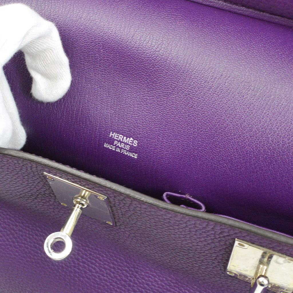 HERMES 2013 JYPSIERE 34 Ultra Violet Taurillon Clemence