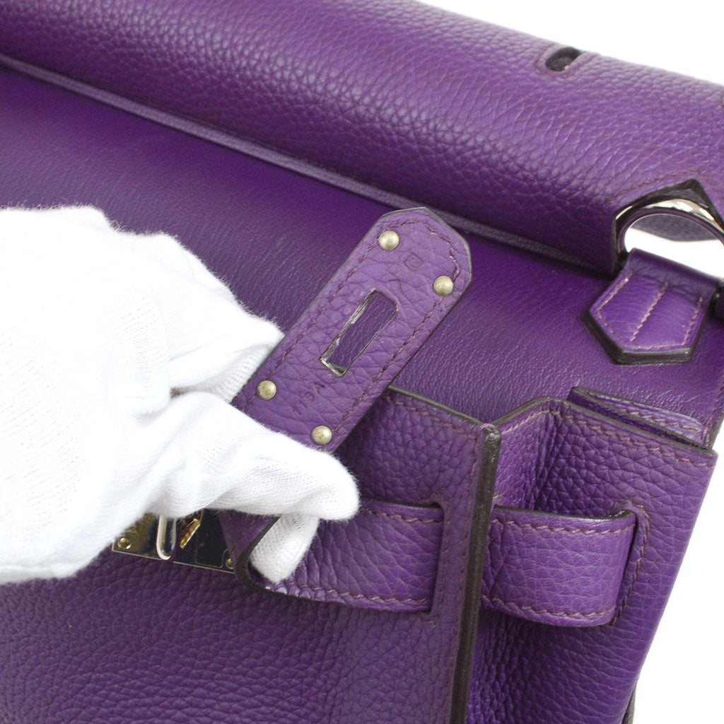 HERMES 2013 JYPSIERE 34 Ultra Violet Taurillon Clemence