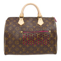 LOUIS VUITTON SPEEDY 30 HANDBAG FUCHSIA MONOGRAM PERFO