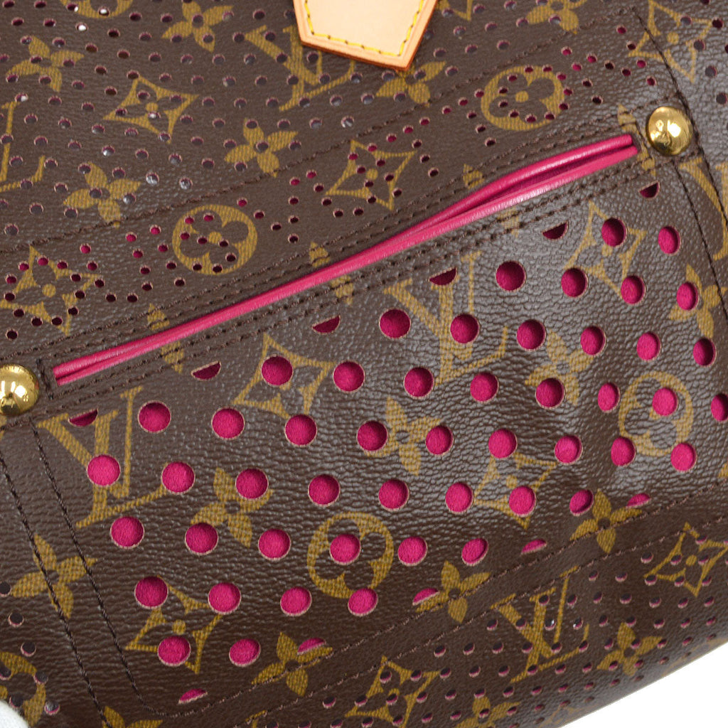 LOUIS VUITTON SPEEDY 30 HANDBAG FUCHSIA MONOGRAM PERFO
