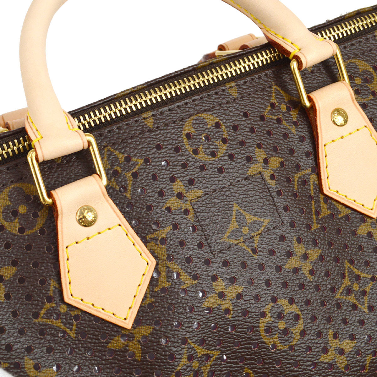 LOUIS VUITTON SPEEDY 30 HANDBAG FUCHSIA MONOGRAM PERFO