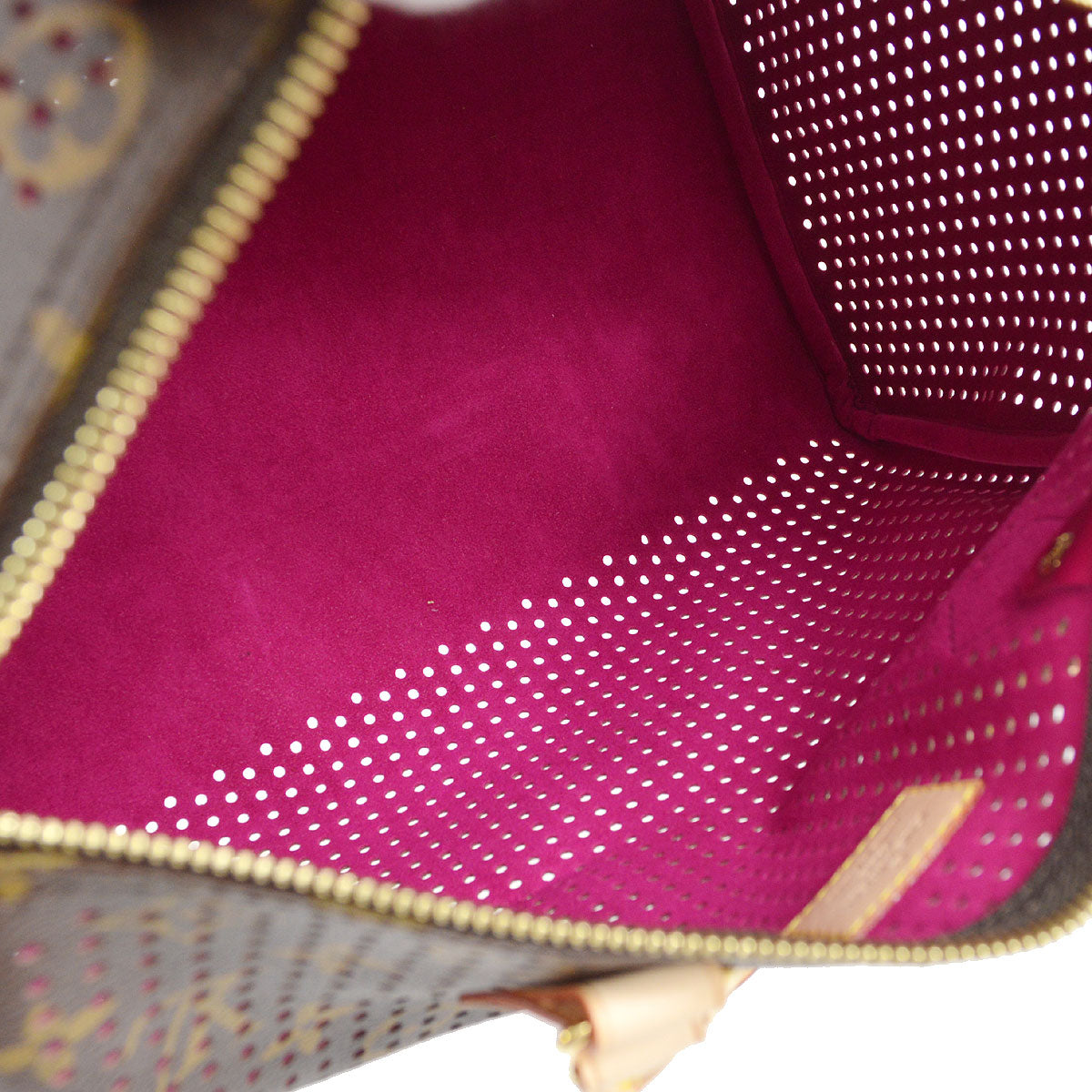 LOUIS VUITTON SPEEDY 30 HANDBAG FUCHSIA MONOGRAM PERFO