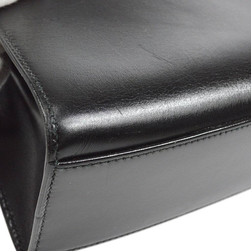 HERMES 1991 KELLY SPORT PM Black Box calf