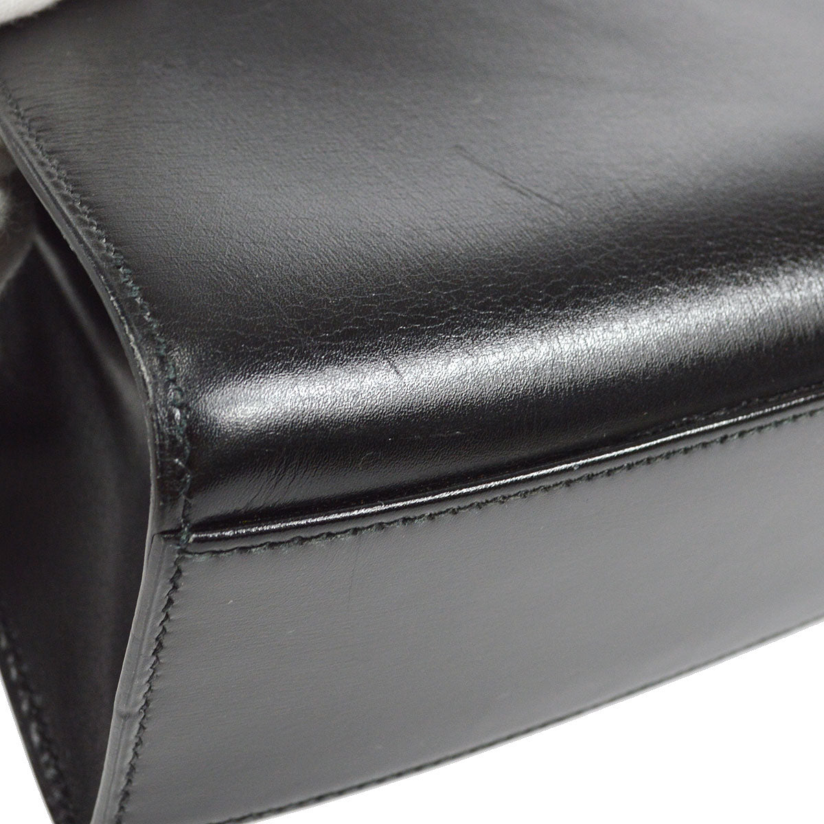 HERMES 1991 KELLY SPORT PM Black Box calf