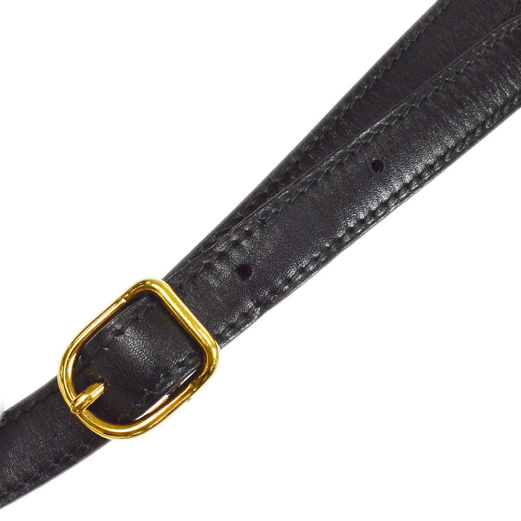 HERMES 1991 KELLY SPORT PM Black Box calf