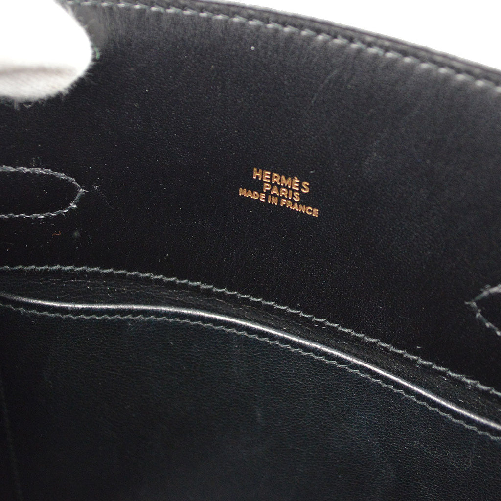 HERMES 1991 KELLY SPORT PM Black Box calf