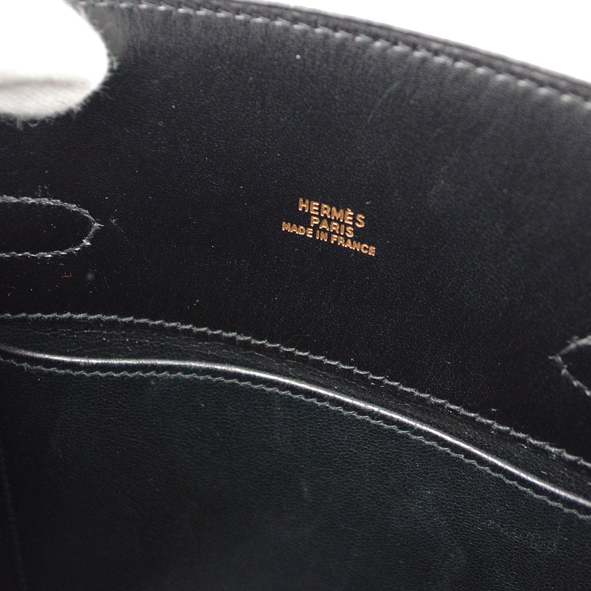 HERMES 1991 KELLY SPORT PM Black Box calf