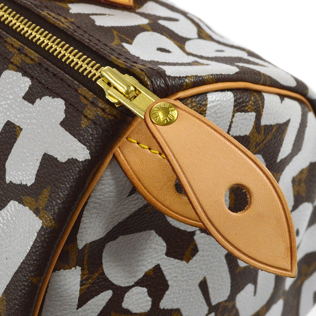 LOUIS VUITTON SPEEDY 30 HANDBAG MONOGRAM GRAFFITI