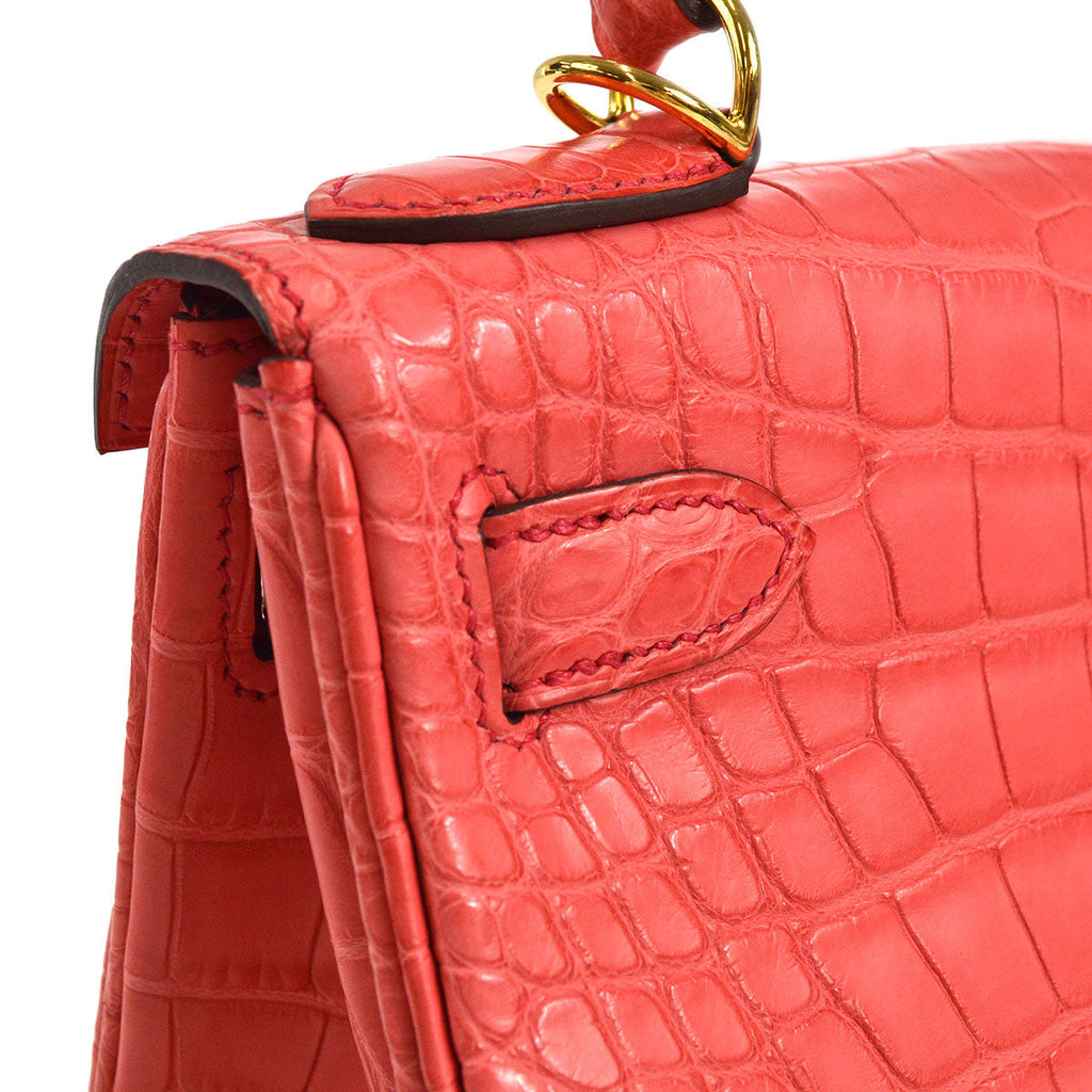 HERMES * 2018 Kelly 28 Retourne Bougainvillier