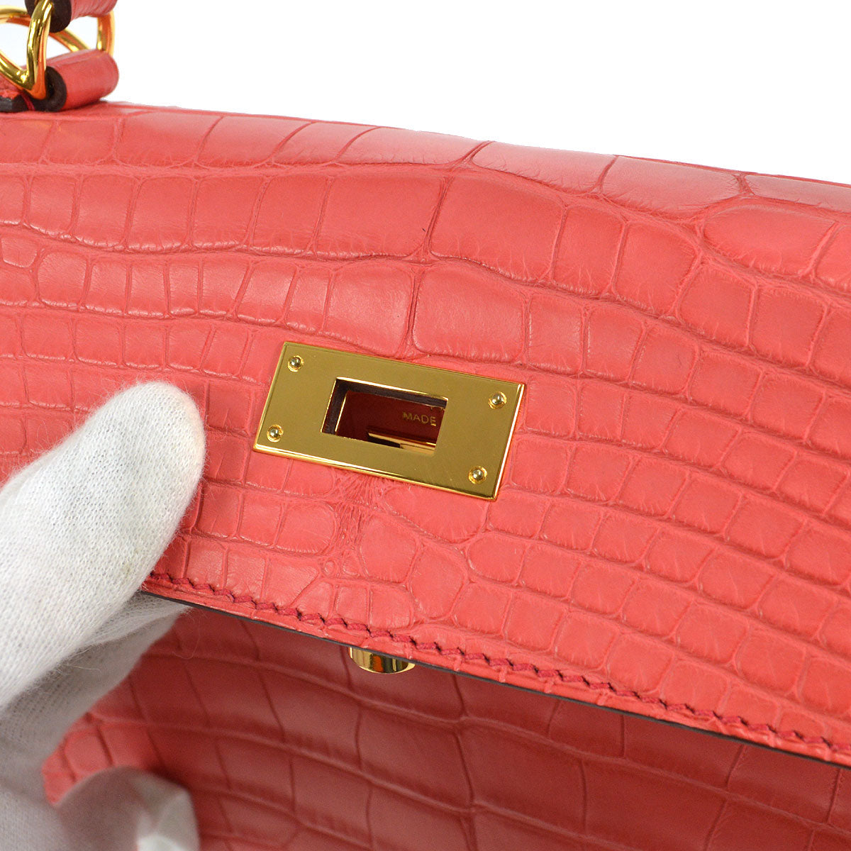 HERMES * 2018 Kelly 28 Retourne Bougainvillier
