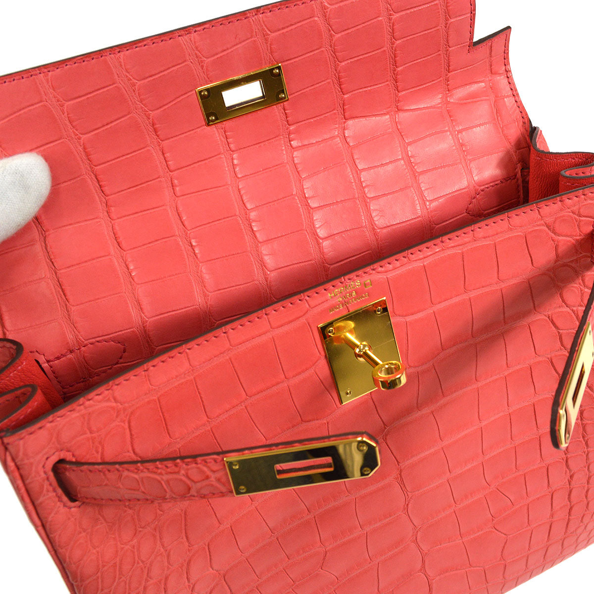 HERMES * 2018 Kelly 28 Retourne Bougainvillier