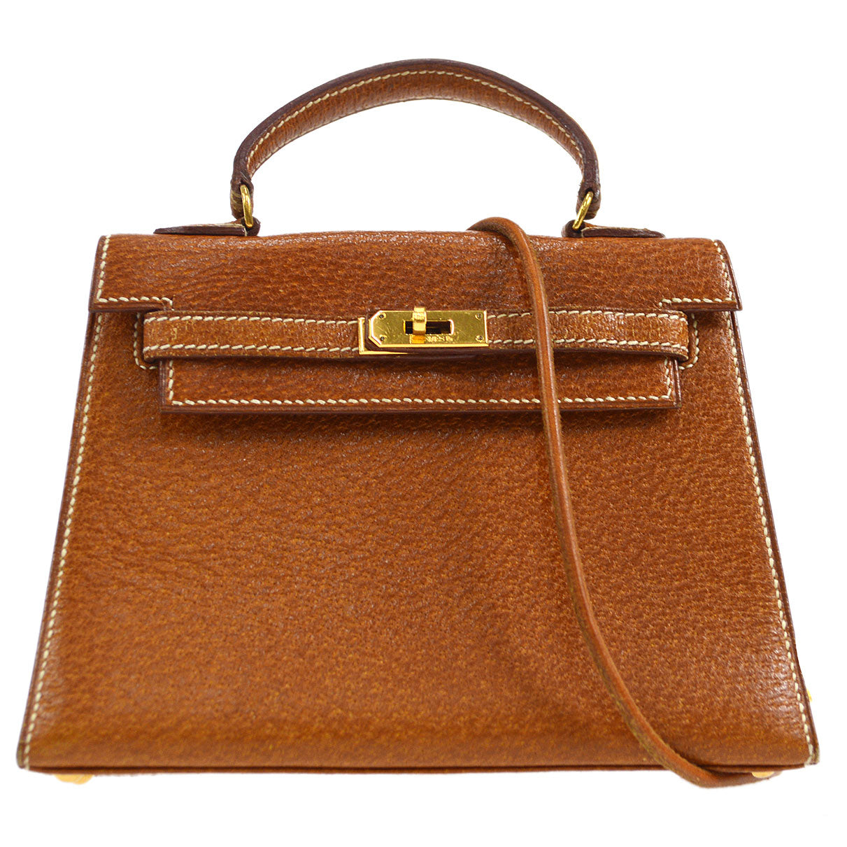 HERMES KELLY 15 SELLIER Porc Fauve