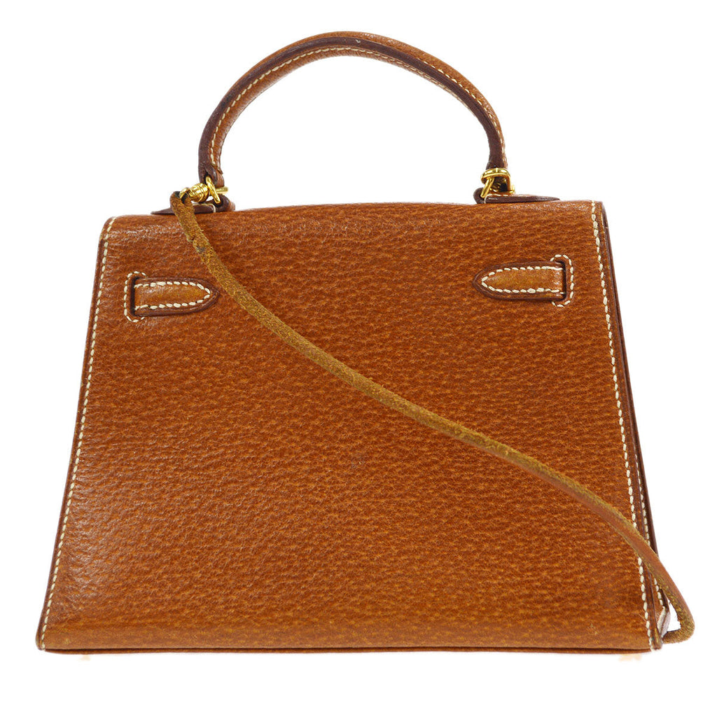 HERMES KELLY 15 SELLIER Porc Fauve