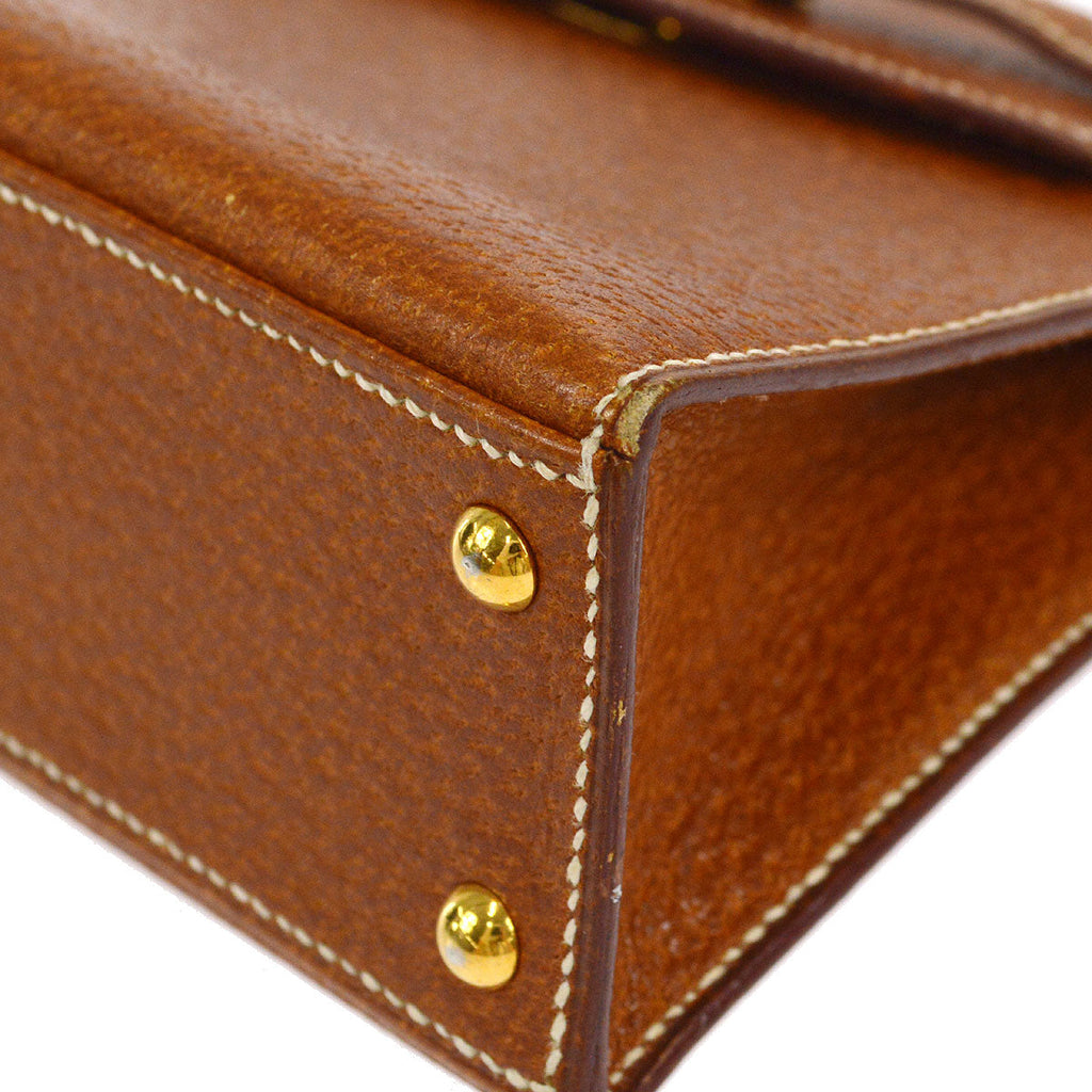 HERMES KELLY 15 SELLIER Porc Fauve
