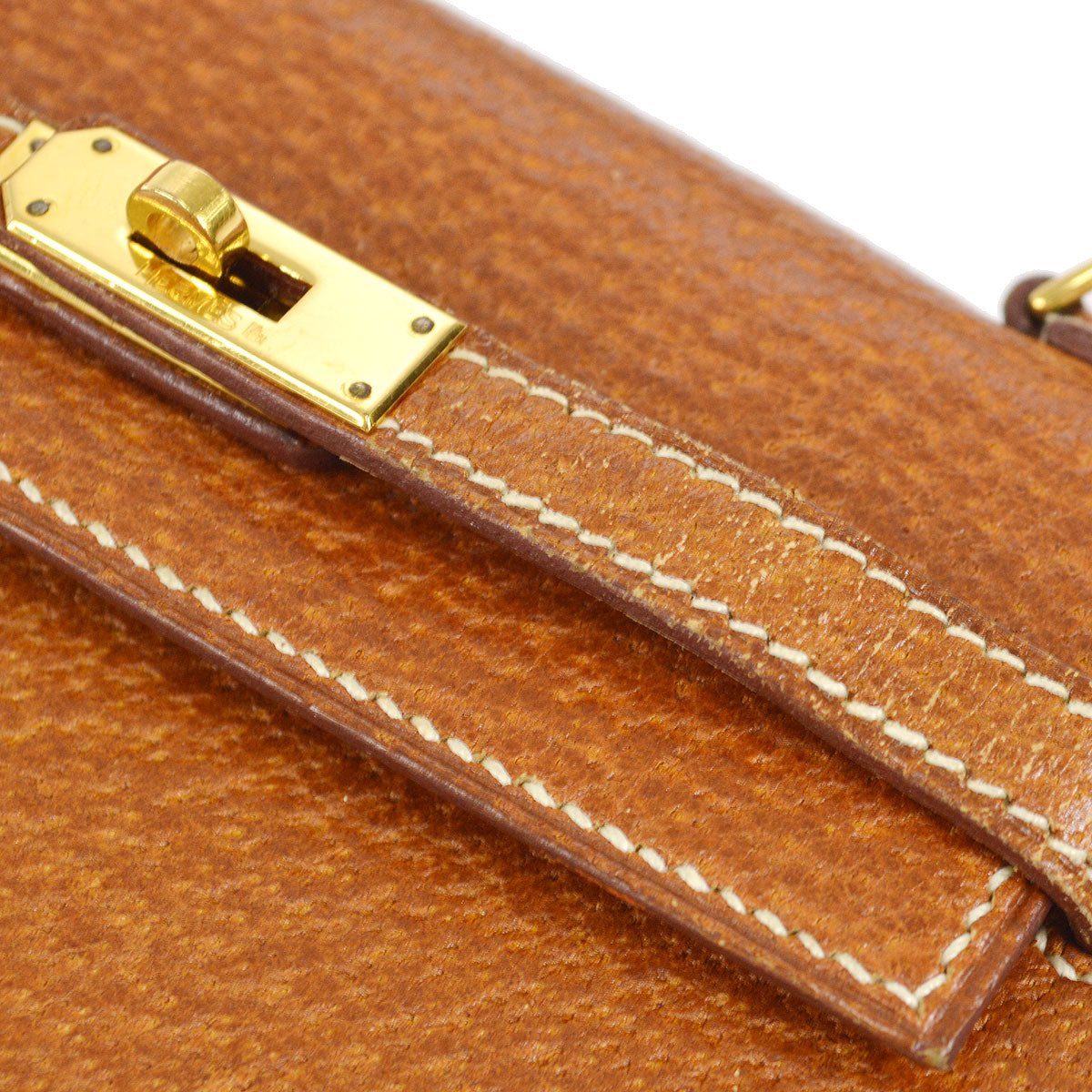 HERMES KELLY 15 SELLIER Porc Fauve