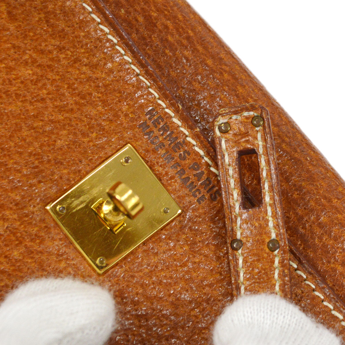 HERMES KELLY 15 SELLIER Porc Fauve